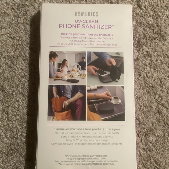 HoMEDiCS UV-CLEAN PHONE SANITIZER *unopened - Picture 2 of 2